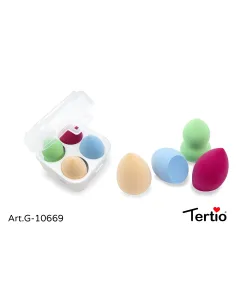 Esponja De Maquillaje 4 Pcs G-10669