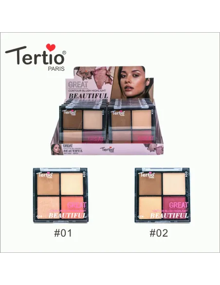 Paleta Sombra De Ojos 4 Colores 1407-A