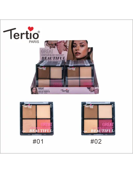 Paleta Sombra De Ojos 4 Colores 1407-B