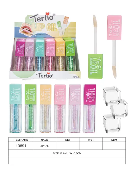 Tertio Lip Oil – Aceite Labial Hidratante y Brillante 10691 Tertio Lip Oil – Aceite Labial Hidratante y Brillante 10691