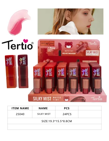 Tertio – Labial Mate con Textura Sedosa y Efecto Mousse 25040
