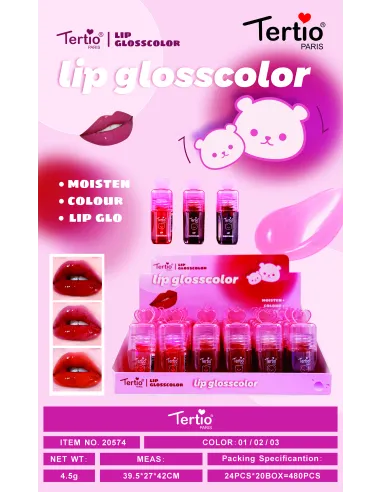Tertio – Brillo Labial con Color y Efecto Hidratante 20574