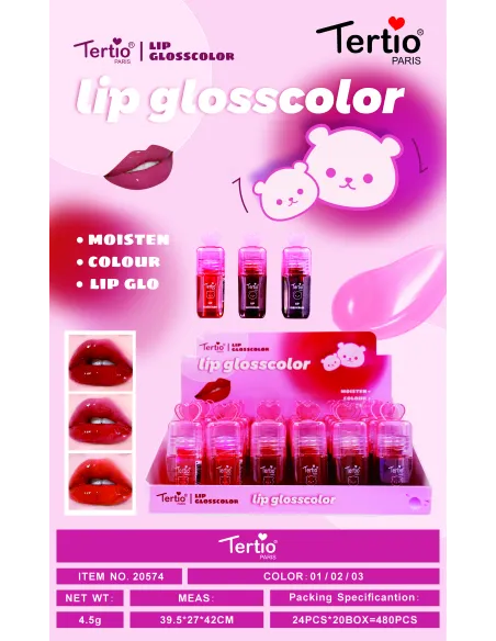 Tertio – Brillo Labial con Color y Efecto Hidratante 20574 Tertio – Brillo Labial con Color y Efecto Hidratante 20574