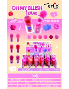 Tertio – Colorete en Crema 2 en 1 “Oh My Blush Love” 25038