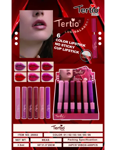 Tertio – Barra de Labios “Lucidalabbra” 25002