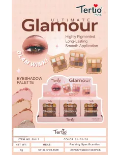 Tertio Glamour – Paleta de Sombras de Ojos 9 Colores