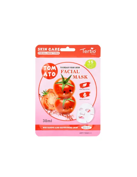 Máscara Facial Tertio Tomate 30ml – Iluminadora e Refrescante