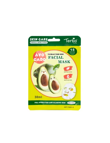 Mascarilla Facial Tertio Avocado 30ml – Nutritiva e Hidratación Profunda