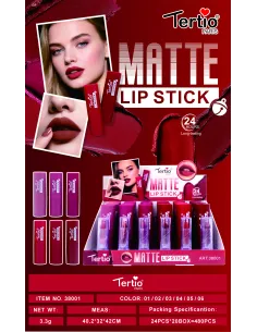 Tertio Matte Lip Stick – ITEM NO. 38001