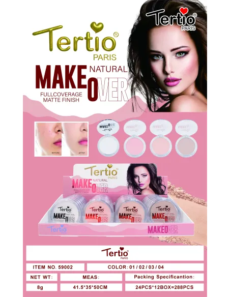 Tertio Make Over – Polvo Compacto Mate (Ref. 59002)
