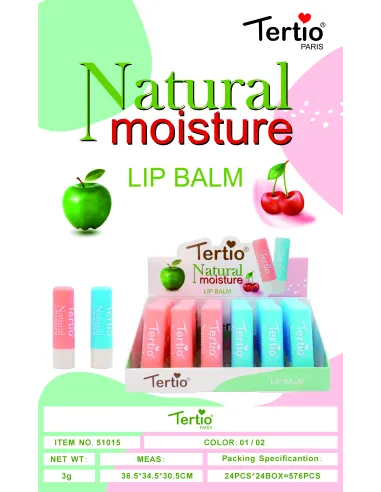 Tertio Natural Moisture – Bálsamo Labial Humectante (Ref. 51015)