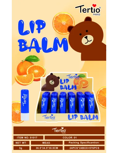 Tertio Lip Balm Naranja – Bálsamo Labial (Ref. 51017)