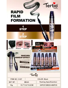 Tertio Mascara 2 Steps Black Defining – Waterproof & Long Lasting
