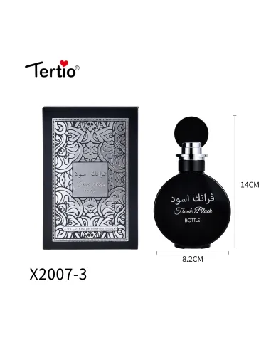 Tertio Frank Black – Eau de Parfum Homme 100 ml (Réf. X2007-3)