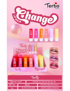Tertio Change Lip Balm – Bálsamo Labial con Cambio de Color (Ref. 51011)