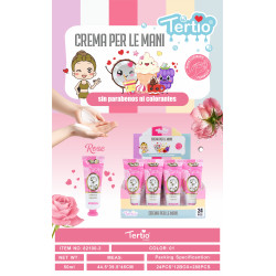 Tertio Rose Hand Cream 50 ml – Moisturizing Formula without Parabens or Colorants
