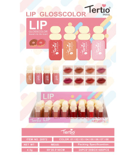 Tertio Lip Gloss Color – Brillo Labial con Color