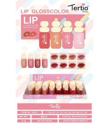 Tertio Lip Gloss Color – Brillo Labial con Color