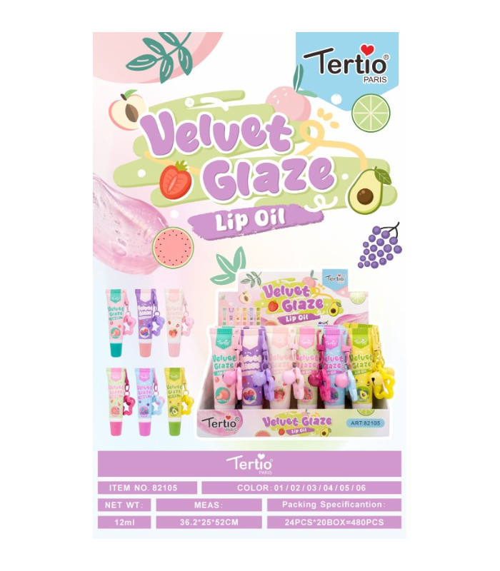 Tertio Velvet Glaze Lip Oil – Aceite Labial Frutal