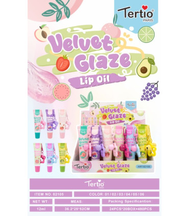 Tertio Velvet Glaze Lip Oil – Aceite Labial Frutal