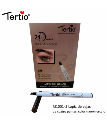 Lápiz de Cejas de Cuatro Puntas – Marrón Oscuro M1001-S
